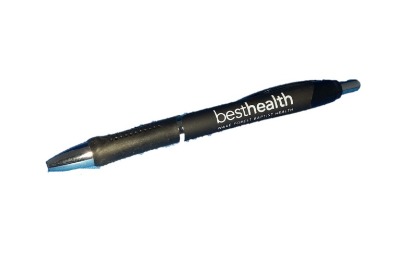 Black & Silver Retractable Pen