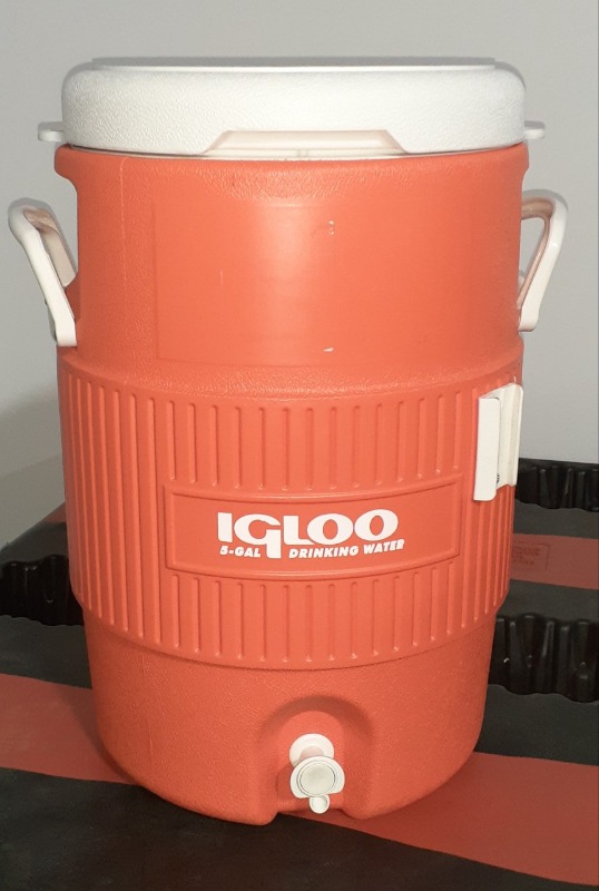 Orange Igloo Water Cooler