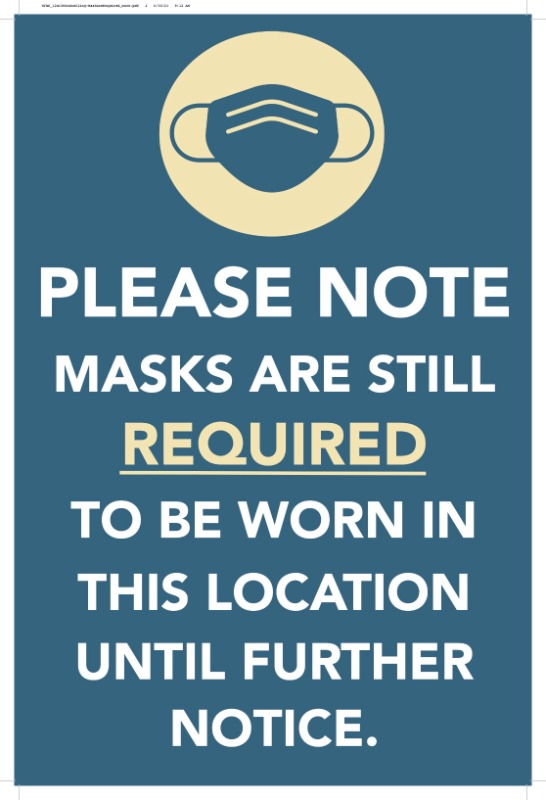 WEAR MASK DOOR SIGN. 1